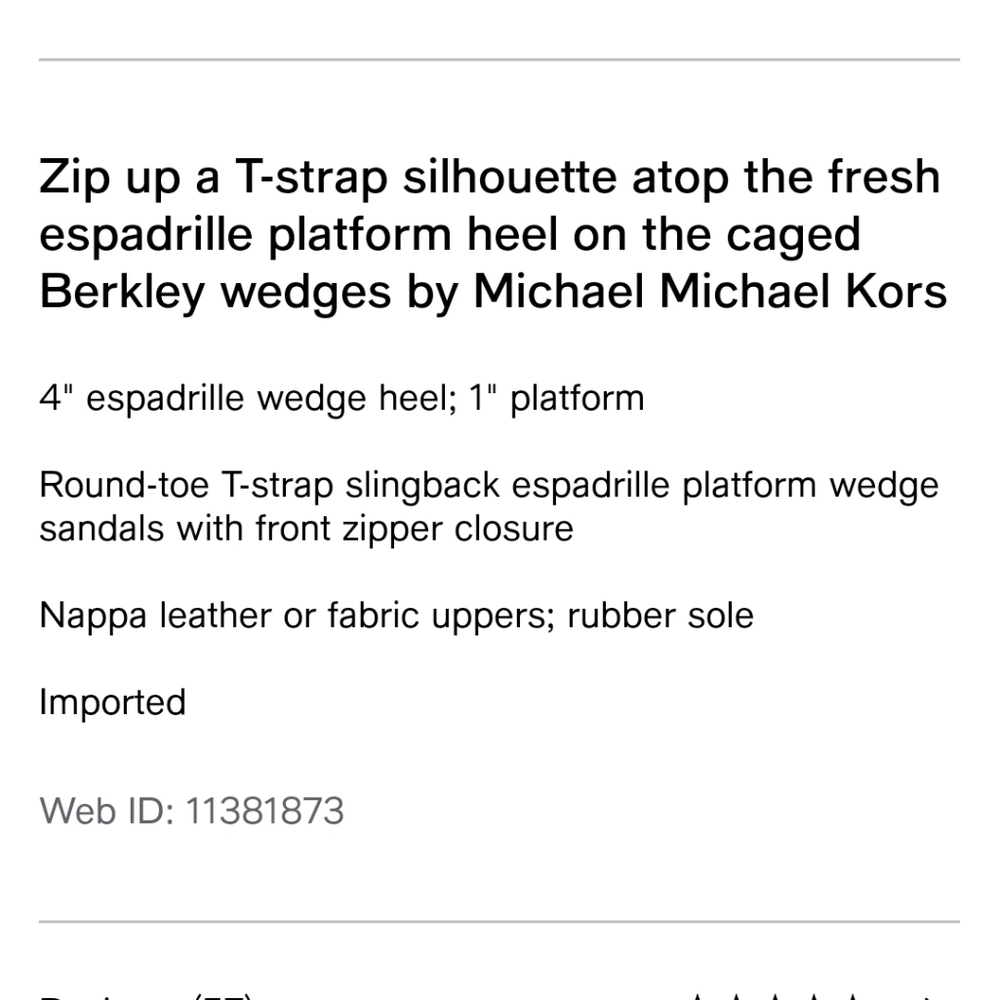 Michael Michael Kors- Leather Zip-Up T-Strap Wedge - Picture 6 of 6